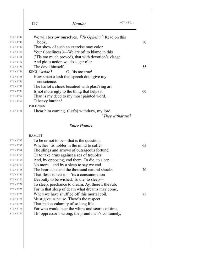 Hamlets Monolog im originalen Shakespeare-Englisch